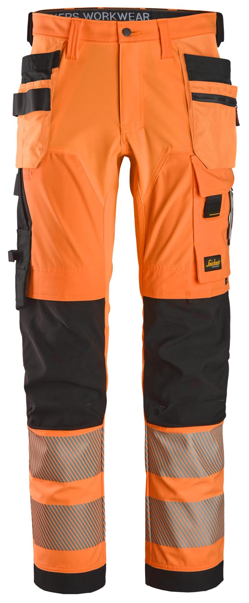 High-Vis, 4-Way Stretch Trousers Holster Pockets Class 2 - 6232