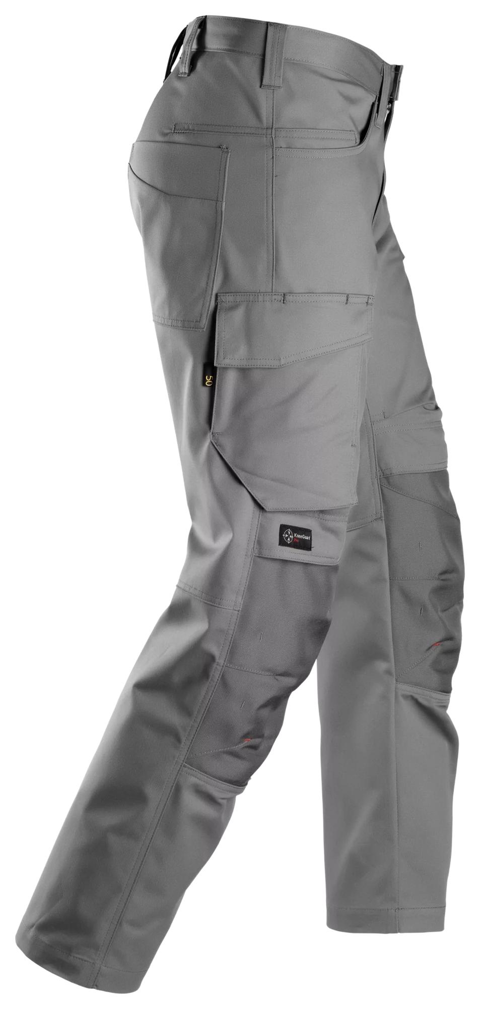 Snickers 6801 Service Arbeitshose mit Kniepolstertasche, stahlgrau