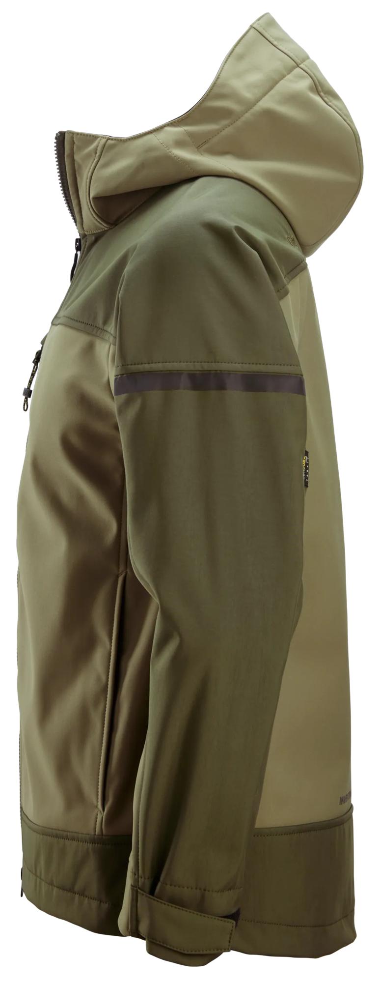 旧タグ salomon tech shell jacket カーキ XL Hooded Softshell Stretch Jacket - 1226