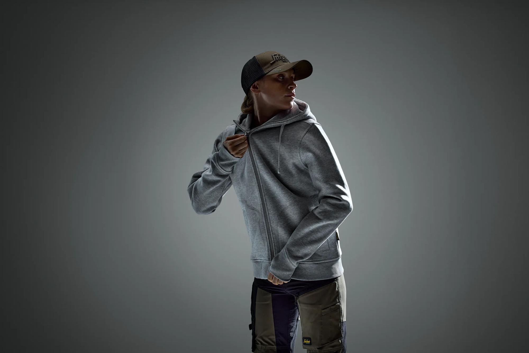 Women's Heavy Sweatshirt Full Zip Hoodie - 2047