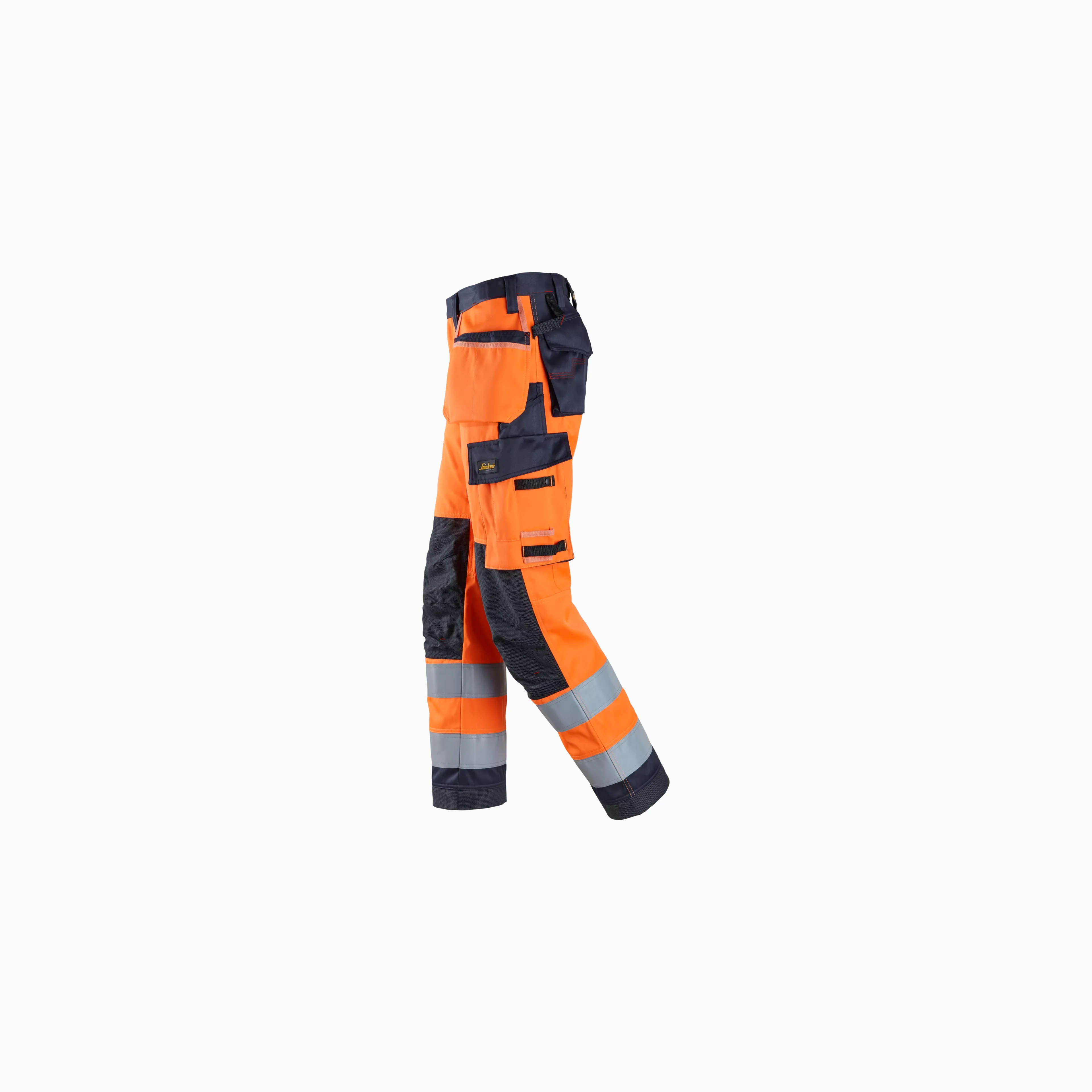 パンツ niceness webb musterwerk kakinoha ProtecWork, Work Trousers Holster Pockets, High-Vis Class 2 - 6266